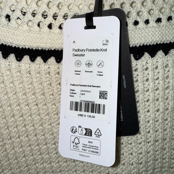 Varley - Padbury Pointelle Knit Sweater - Picture 5 of 6